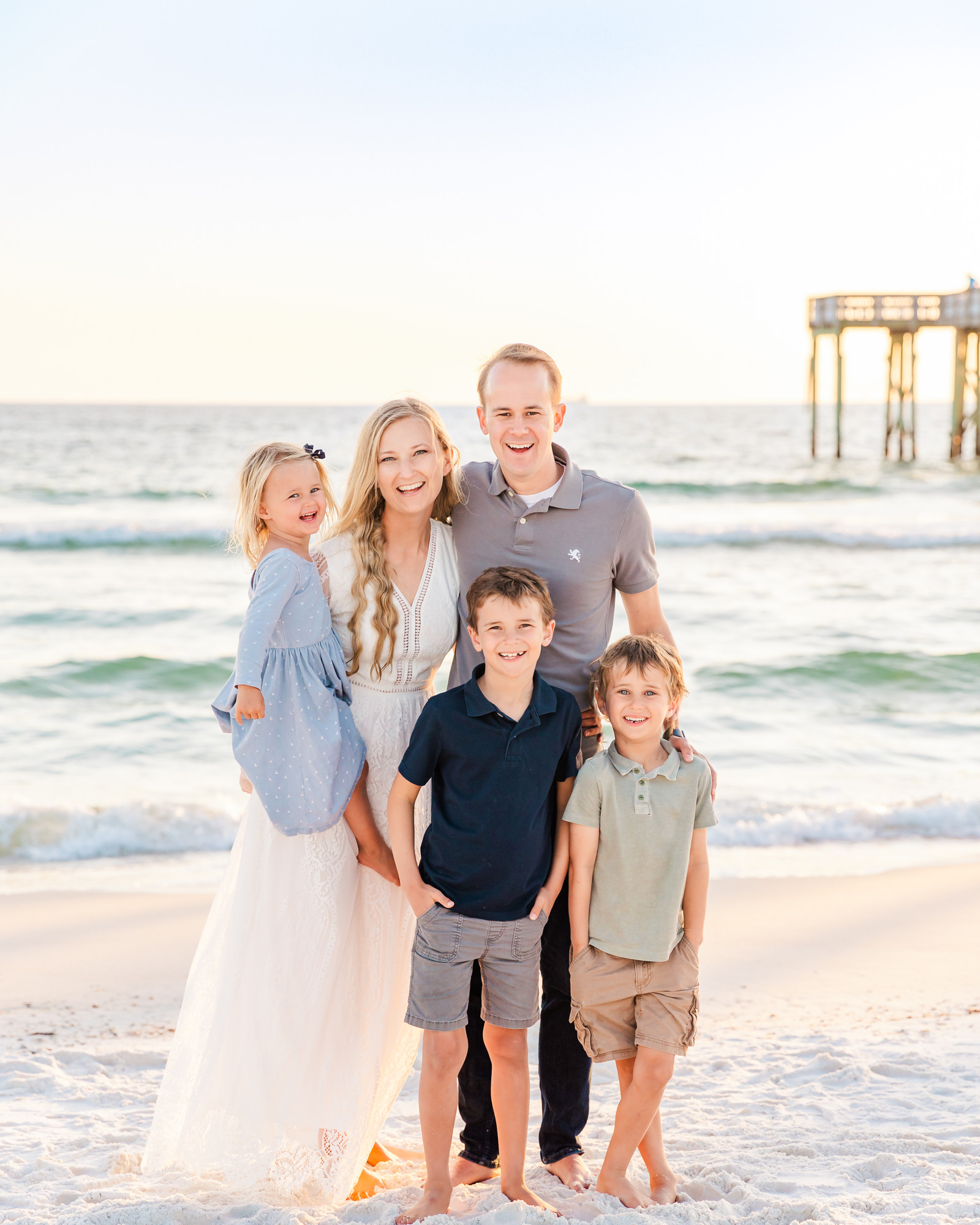 The Henry family at golden hour